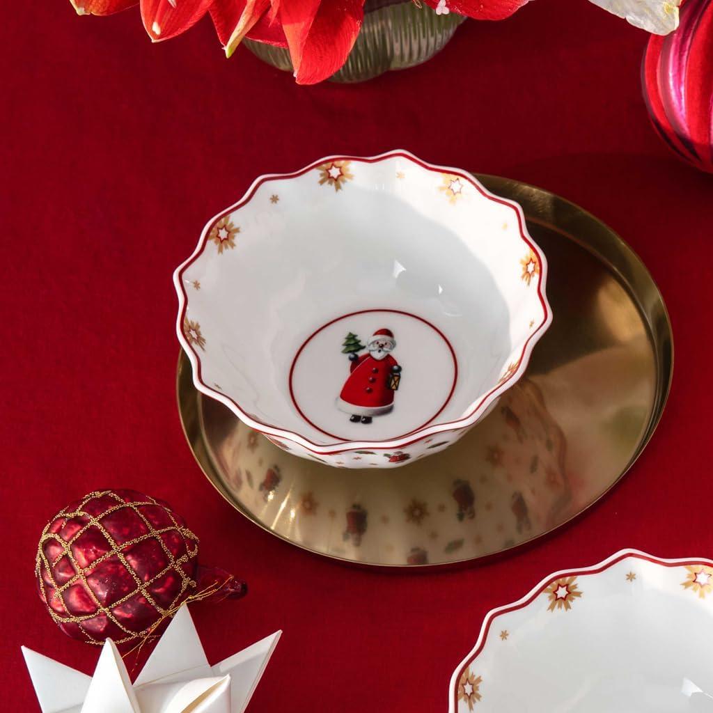 imageVilleroy ampamp Boch Toys Delight Christmas Collection Breakfast Set for 2 Santa Premium Porcelain 6piece Set Plates Bowls Mugs