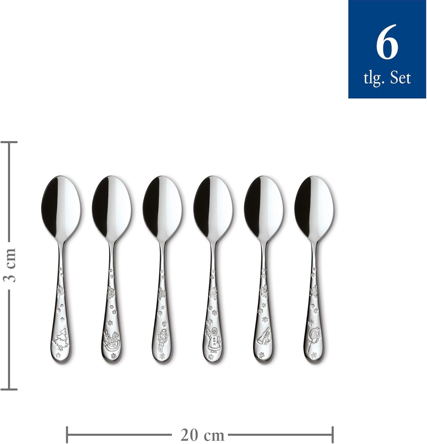 imageVilleroy ampamp Boch Toys Delight Coffee Spoon Cutlery Set for 6 People 6 Pieces DishwasherSafe 1810 Stainless Steel Spoon Set