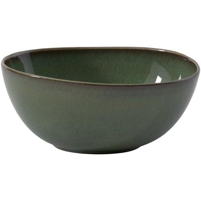 imageVilleroy ampamp Boch Lave Vert Serving Bowl Premium Porcelain Earthenware Handmade Look and Reactive Glaze 74 oz Capacity Dishwasher and Microwave Safe Green