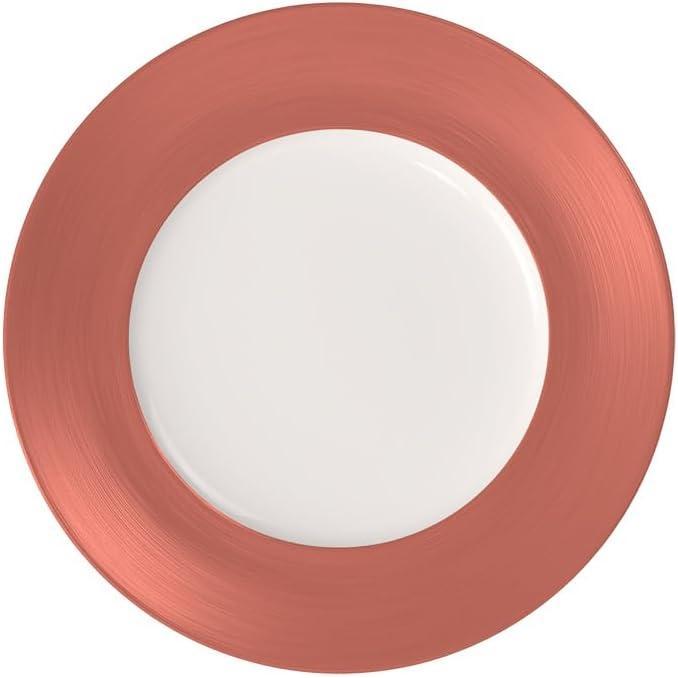 imageVilleroy ampamp Boch Manufacture Glow Dinner Plate 1157 in Premium Porcelain CopperWhiteCopperWhite
