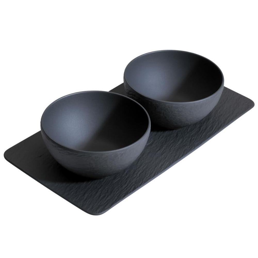 imageVilleroy ampamp Boch Manufacture Rock 3Piece Condiment Set Premium Porcelain Made in Germany