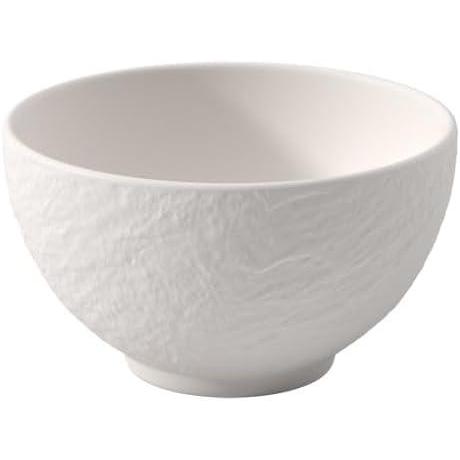 imageVilleroy ampamp Boch Manufacture Rock Blanc Small Rice Bowl Premium Porcelain Made in Germany 675 oz Capacity 425 x 25 in Matte White