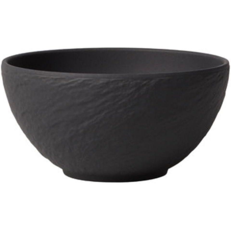 imageVilleroy ampamp Boch Manufacture Rock Modern Bowl for Finger Food and Dips Premium Porcelain Dishwasher Safe Black