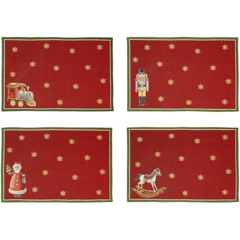 imageVilleroy ampamp Boch Toys Delight Anniversary Set Gobelin Placemat 4Piece Set CottonPolyester Blend 125x1875in