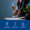 imageVilleroy ampamp Boch  Manufacture Rock Blanc Champagne Flute Set 4 pcs Set of Drinking Glasses for Champagne and Sparkling Wine 875 oz Crystal Glass Matte White Slate Look
