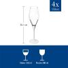imageVilleroy ampamp Boch  Manufacture Rock Blanc Champagne Flute Set 4 pcs Set of Drinking Glasses for Champagne and Sparkling Wine 875 oz Crystal Glass Matte White Slate Look