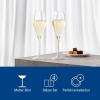 imageVilleroy ampamp Boch  Manufacture Rock Blanc Champagne Flute Set 4 pcs Set of Drinking Glasses for Champagne and Sparkling Wine 875 oz Crystal Glass Matte White Slate Look