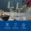 imageVilleroy ampamp Boch  Manufacture Rock Blanc White Wine Goblet Set 4 pcs Set of Drinking Glasses 1375 oz Crystal Glass Matte White Slate Look