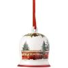 imageVilleroy ampamp Boch Annual Christmas Edition Bell Ornament Premium Porcelain Limited Edition Dated 2025 Bell Shaped Christmas Ornament
