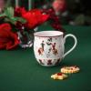 imageVilleroy ampamp Boch Annual Christmas Edition Collection Mug Premium Porcelain Nostalgic Christmas Motif 575 x 4 in 1275 oz Capacity WhiteColorfulWhiteRed