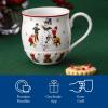 imageVilleroy ampamp Boch Annual Christmas Edition Collection Mug Premium Porcelain Nostalgic Christmas Motif 575 x 4 in 1275 oz Capacity WhiteColorfulWhiteRed