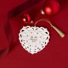 imageVilleroy ampamp Boch Christmas Classics Collection Christmas Heart Shaped Ornament Premium Porcelain Collectors Edition Date 2025