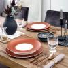 imageVilleroy ampamp Boch Manufacture Glow GourmetBuffet Plate Coupe all over 125 in Premium Porcelain CopperGourmet Plate Coupe