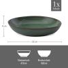 imagelike by Villeroy ampamp Boch Lave Vert Bowl Dishwasher ampamp Microwave Safe Bowl for Pasta Side Dishes Snacks ampamp Salads in a Handmade Look Reactive Glaze Earthenware 85 x 825 x 175 inch  Green