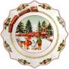 imageVilleroy ampamp Boch Annual Christmas Edition Collection Salad Plate Premium Porcelain Nostalgic Christmas Motif 925 in WhiteColorful