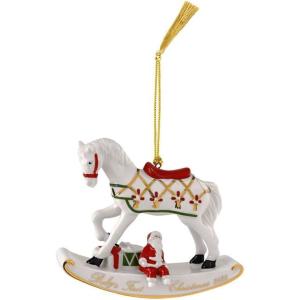 imageVilleroy ampamp Boch Christmas Classics Collection Christmas Rocking Horse Ornament Premium Porcelain Collectors Edition Date 2025