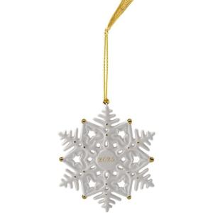 imageVilleroy ampamp Boch Christmas Classics Collection Christmas Snowflake Shaped Ornament Premium Porcelain Collectors Edition Date 2025