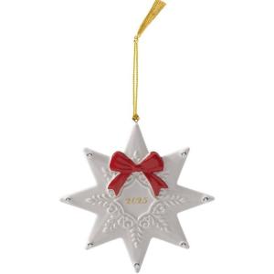 imageVilleroy ampamp Boch Christmas Classics Collection Christmas Star Shaped Ornament Premium Porcelain Collectors Edition Date 2025