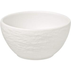 imageVilleroy ampamp Boch Manufacture Rock Blanc Elegant Bowl for Finger Food and Dips Made of Premium Porcelain Dishwasher Safe WhiteWhite