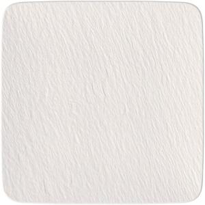 imageVilleroy ampamp Boch Manufacture Rock Blanc Square Gourmet Serving Plate Premium Porcelain Made in Germany Dishwasher Safe White 1275 x 5 in