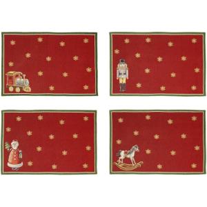imageVilleroy ampamp Boch Toys Delight Anniversary Set Gobelin Placemat 4Piece Set CottonPolyester Blend 125x1875in