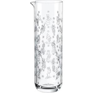 imageVilleroy ampamp Boch Toys Delight Collection WaterJuice Pitcher Crystal Glass Pitcher with Christmas Themed Design 3375 oz Capacity Clear