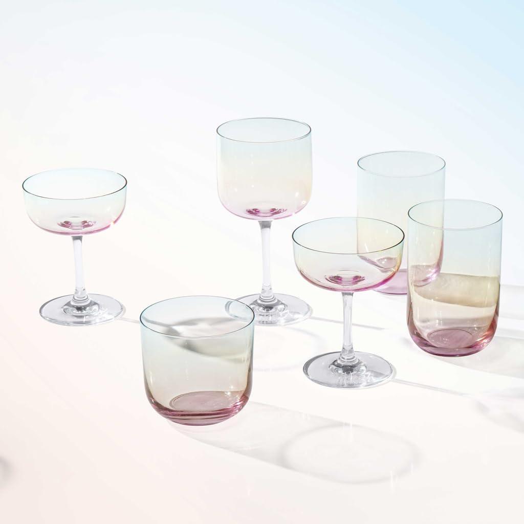 imagelike by Villeroy ampamp Boch Like Pearl WaterJuice Tumbler Set of 2 Crystal Glass with Pearl Coloring Effect 675 ozPearl