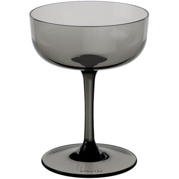 imagelike by Villeroy ampamp Boch Like Smoke Champagne Bowl Set of 2 Crystal Glass 35 x 475 in Gray