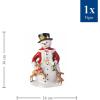 imageVilleroy ampamp Boch Christmas Toys Memory Snowman 95x9x14 in Hard Porcelain MultiColor Hand PaintedColorful