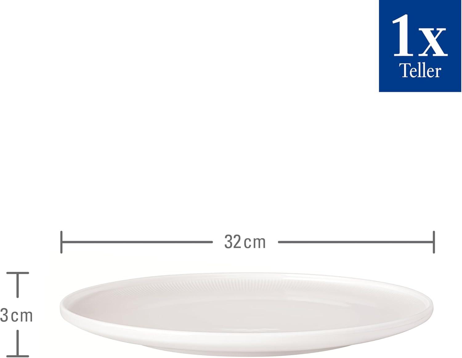 imageVilleroy ampamp Boch  Afina Dinner Plate Made of Premium Porcelain Plate for Main Courses Made in Germany Dishwasher and Microwave Safe 105 in diameter Stackable Rich Creamy WhiteClassic