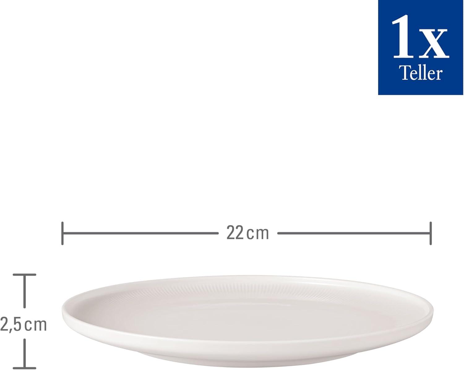 imageVilleroy ampamp Boch  Afina Dinner Plate Made of Premium Porcelain Plate for Main Courses Made in Germany Dishwasher and Microwave Safe 105 in diameter Stackable Rich Creamy WhiteBreakfast Plate