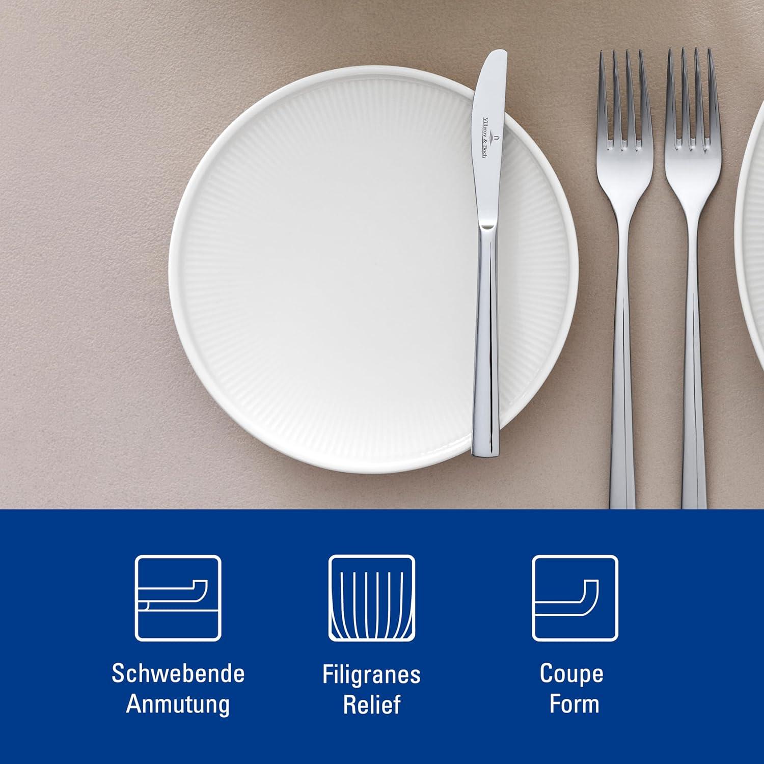 imageVilleroy ampamp Boch  Afina Dinner Plate Made of Premium Porcelain Plate for Main Courses Made in Germany Dishwasher and Microwave Safe 105 in diameter Stackable Rich Creamy WhiteBread Plate