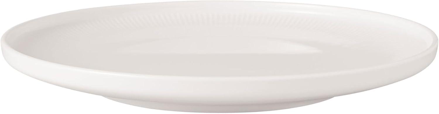 imageVilleroy ampamp Boch  Afina Dinner Plate Made of Premium Porcelain Plate for Main Courses Made in Germany Dishwasher and Microwave Safe 105 in diameter Stackable Rich Creamy WhiteBreakfast Plate