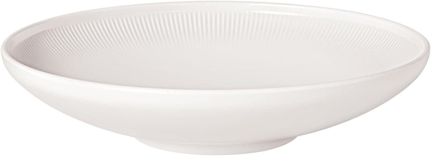 imageVilleroy ampamp Boch Afina Medium Sized Bowl for Salads and Pasta Premium Porcelain Made in Germany Dishwasher and Microwave Safe 975 x 225 in Stackable White