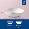 image:imageVilleroy amp Boch Fleur Bleu Collection Dessert Bowl Premium Porcelain Made in Germany Dishwasher and Microwave Safe Small Bowl for Desserts amp Snacks 375 oz Capacity525x1 in BluePink