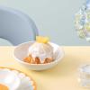 image:imageVilleroy amp Boch Fleur Soleil Collection Small Dessert Bowl Premium Porcelain Made in Germany Dishwasher and Microwave Safe 375 oz Capacity Floral Pattern YellowOrange
