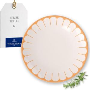 image:imageVilleroy amp Boch Fleur Vert Collection Dinner Plate Premium Porcelain Made in Germany Dishwasher and Microwave Safe 105 in Diameter Large Plate Perfect for Main Courses GreenYellowOrange