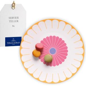 image:imageVilleroy amp Boch Fleur Couleur Collection Salad Bowl Premium Porcelain Made in Germany Dishwasher and Microwave Safe Medium Bowl for Serving Side Dishes 845 oz Capacity 95x45 in MulticoloredServing Plate