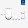 image:imageVilleroy amp Boch Afina Collection Long DrinkHighballCocktail Glasses Set of 4 Perfect for Gin amp Tonic Mojitos and More 10 oz Capacity Crystal Glass Made in Europe DishwashersafeLong Drink Glasses
