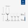 image:imageVilleroy amp Boch Afina Collection Water Glass Set of 4 35 x 325 675 oz Capacity Crystal Glass Perfect for Water and Juice Dishwashersafe Made in EuropeChampagne Flutes