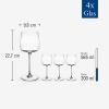 image:imageVilleroy amp Boch Afina Collection White Wine Glasses Set of 4 Wine Glasses Perfect For White Wine Aperol Spritz or Hugo Dishwashersafe Crystal glass Made in EuropeRed Wine Glasses