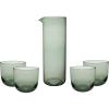 image:imageVilleroy amp Boch Like Sage Collection Bar Set Pitcher 395 oz Capacity and 4 Glasses1225 oz Capacity Borosilicate Glass Green