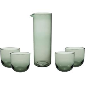 image:imageVilleroy amp Boch Like Sage Collection Bar Set Pitcher 395 oz Capacity and 4 Glasses1225 oz Capacity Borosilicate Glass Green
