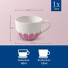 image:imageVilleroy amp Boch Fleur Cassis Collection Coffee Cup Premium Porcelain Made in Germany Dishwasher and Microwave Safe Cup for Coffee or Tea Flower Pattern 55 oz Capacity 45x35x25 in Pink