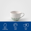 image:imageVilleroy amp Boch Fleur Vert Collection Coffee Cup Premium Porcelain Made in Germany Dishwasher and Microwave Safe Cup for Coffee or Tea Flower Pattern 55 oz Capacity 45x35x25 in GreenGreen