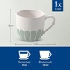 image:imageVilleroy amp Boch Fleur Vert Collection Espresso Cup Premium Porcelain Made in Germany Dishwasher and Microwave Safe Flower Pattern 25 oz Capacity Green