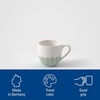 image:imageVilleroy amp Boch Fleur Vert Collection Espresso Cup Premium Porcelain Made in Germany Dishwasher and Microwave Safe Flower Pattern 25 oz Capacity Green