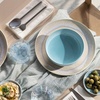 image:imageLike by Villeroy amp Boch  Perlemor Aqua Bowl Dimensions Approx 17  17  65 cm Blue DishwasherSafe amp MicrowaveSafe PotteryLook Effect Glaze Premium Porcelain Bowl