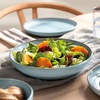 image:imageLike by Villeroy amp Boch  Perlemor Aqua Bowl Dimensions Approx 26  26  7 cm Blue DishwasherSafe amp MicrowaveSafe PotteryLook Effect Glaze Premium Porcelain Bowl