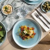 image:imageLike by Villeroy amp Boch  Perlemor Aqua Plate Dimensions Approx 27  27  3 cm Blue DishwasherSafe amp MicrowaveSafe PotteryLook Effect Glaze Premium Porcelain Dinner Plate